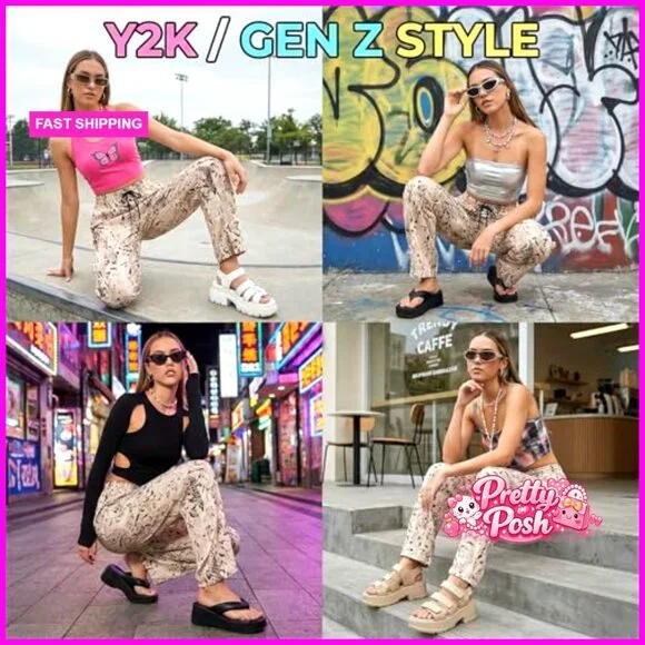 Butter-Soft High Waisted Wide Leg Pants Flowy Drawstring Lounge Trousers - Picture 7 of 7